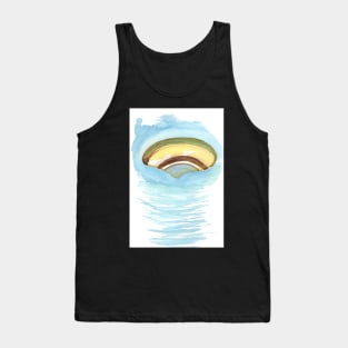 Loose Watercolor Seashell Tank Top